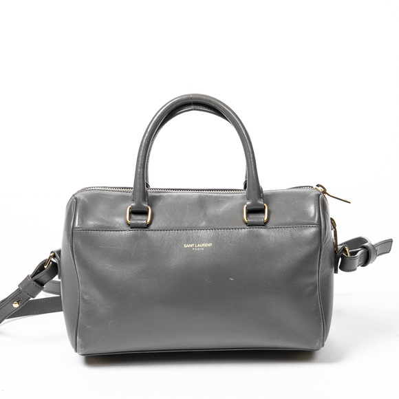 Saint Laurent Bags Yves Saint Laurent Baby Duffle In Grey Smooth